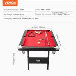 VEVOR 6.3 ft Portable Pool Table Set