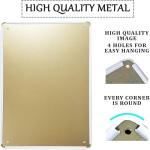 Skateboarding Frog Metal Sign with Quote