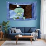 Funny Octopus Wall Tapestry for Man Cave