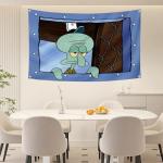 Funny Octopus Wall Tapestry for Man Cave