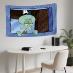 Funny Octopus Wall Tapestry for Man Cave