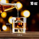 Lion Pattern Whiskey Glasses Set of 2