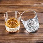 Lion Pattern Whiskey Glasses Set of 2