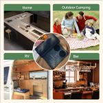 Compact Folding Bar Mat and Cutting Board Set