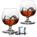 Crystal Whiskey Snifter Glasses Set of 2