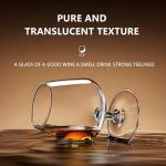 Crystal Whiskey Snifter Glasses Set of 2