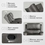 Grey Rocker Recliner Chair for Ultimate Comfort