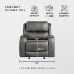 Grey Rocker Recliner Chair for Ultimate Comfort