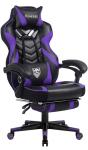 Vonesse Big and Tall Gaming Chair with Footrest