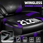 Vonesse Big and Tall Gaming Chair with Footrest