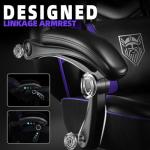 Vonesse Big and Tall Gaming Chair with Footrest