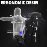 Vonesse Big and Tall Gaming Chair with Footrest