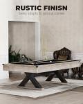 7FT Rustic Grey Pool Table with Accessories