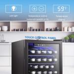 16-Bottle Mini Wine Cooler with Glass Door