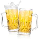 Set of 2 22oz Crystal Beer Mugs