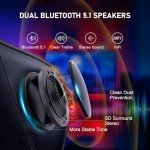 GTRACING Bluetooth Gaming Chair with Footrest & Speakers