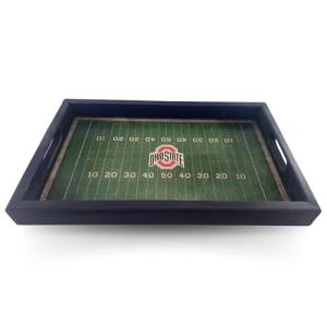 Ohio State Buckeyes Football Field Tray with Handles