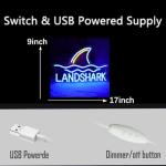 Land Shark Neon Beer Sign for Man Cave