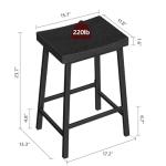 Set of 2 Industrial Saddle Bar Stools