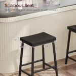 Set of 2 Industrial Saddle Bar Stools