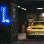 Open Arrow Neon Sign for Man Cave Garage