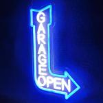 Open Arrow Neon Sign for Man Cave Garage