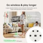 Portable 32" 4K Smart TV on Wheels