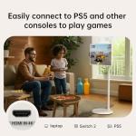 Portable 32" 4K Smart TV on Wheels