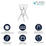 Elon 32" Round Folding Bar Height Table