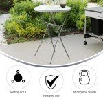 Elon 32" Round Folding Bar Height Table