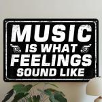 Vintage Metal Music Wall Art for Man Cave