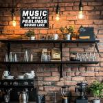 Vintage Metal Music Wall Art for Man Cave
