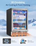 Feelfunn 24" Beverage Refrigerator for Home Bar