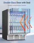 Feelfunn 24" Beverage Refrigerator for Home Bar
