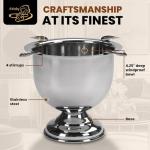 Tall Stainless Steel Cigar Ashtray for Man Caves