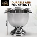 Tall Stainless Steel Cigar Ashtray for Man Caves