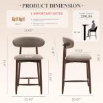 Set of 3 Mid Century Modern Bar Stools