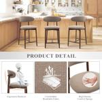 Set of 3 Mid Century Modern Bar Stools