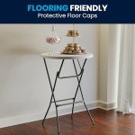 Elon 32" Round Folding Bar Height Table