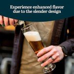 Set of 4 Tall Pilsner Beer Glasses