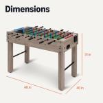 48-Inch Foosball Table with 4 Balls and Cupholders