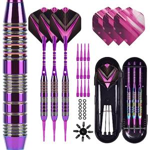 Himmbods Professional Soft Tip Darts Set - Purple