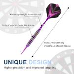 Himmbods Professional Soft Tip Darts Set - Purple