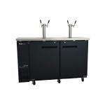 Double Tower Kegerator Beer Dispenser - 4 Tap