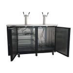 Double Tower Kegerator Beer Dispenser - 4 Tap