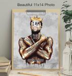 Motivational Black Art Decor for Your Man Cave