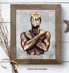 Motivational Black Art Decor for Your Man Cave