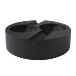 Rustic Cast Iron Cigar Ashtray with Double Slot