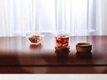 Acacia Wood & Cork Stackable Coasters Set