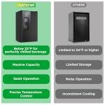 Nutrichef 108 Can Beer Fridge with Glass Door